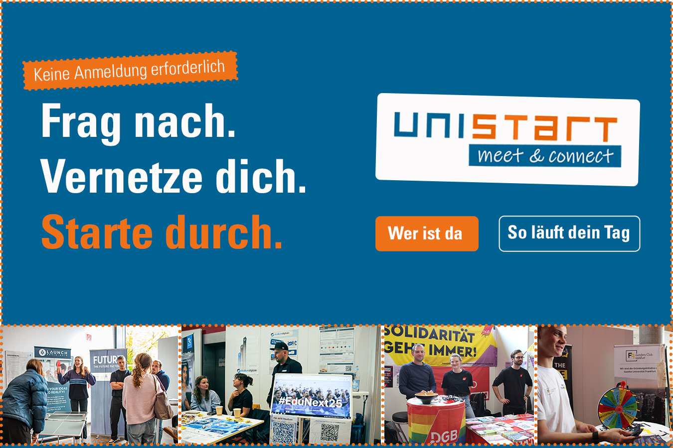Grafik Uistart mit Logo und Bildern vergangener Veranstaltung